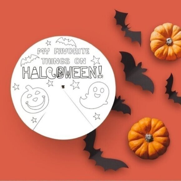 Color Your Own My Favorite Things on Halloween Wheels - 12 Pc. - Picture 2 of 3